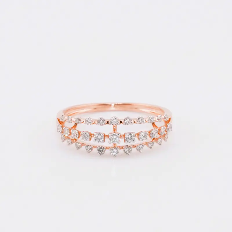 CELESTIAL TIARA DOUBLE-ROW RING
