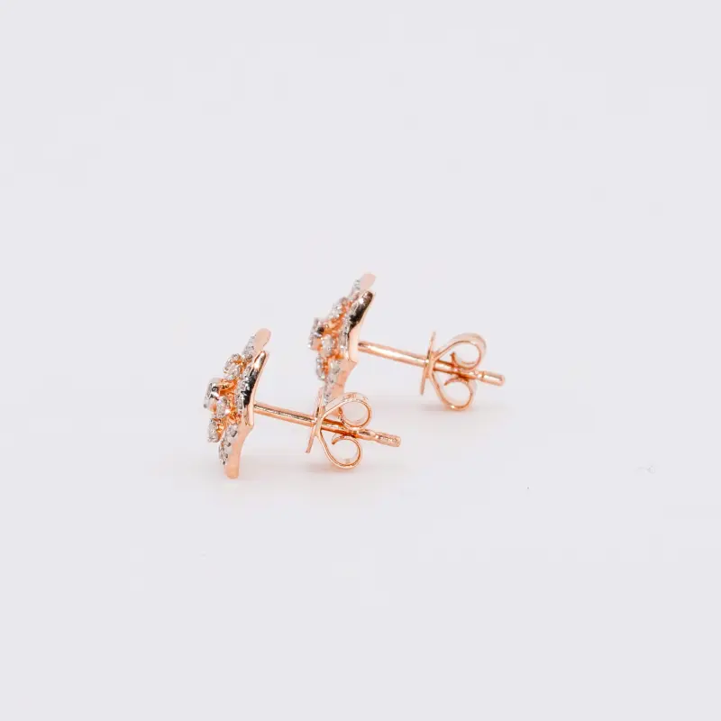 ROSE GOLD HEXAGONAL FROST STUDS