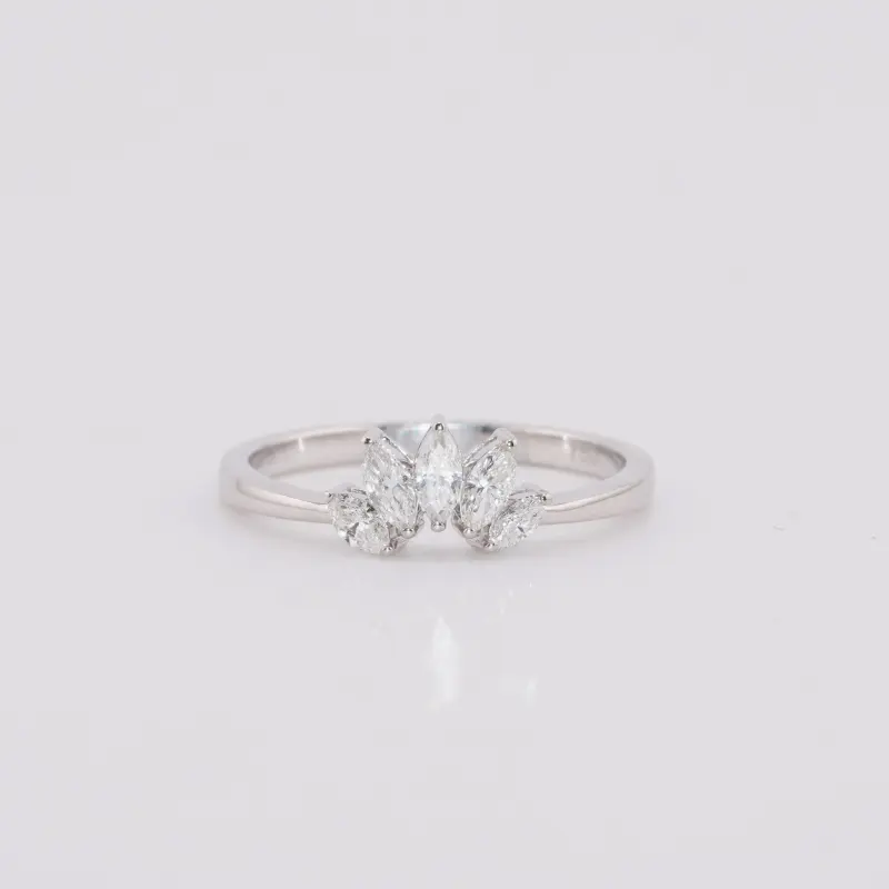 MARQUISE LOTUS RING