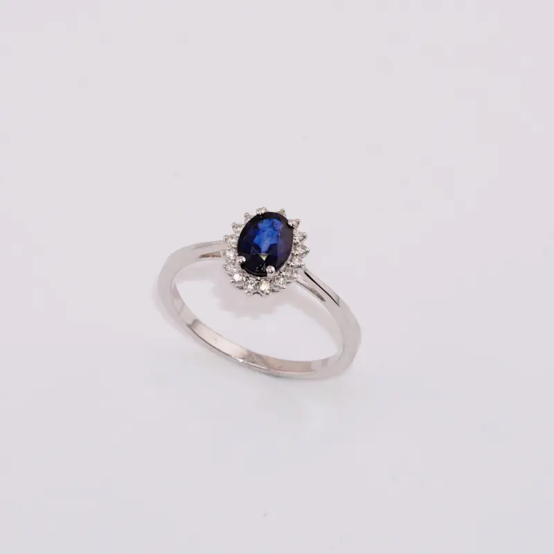 MIDNIGHT AZURE HALO RING