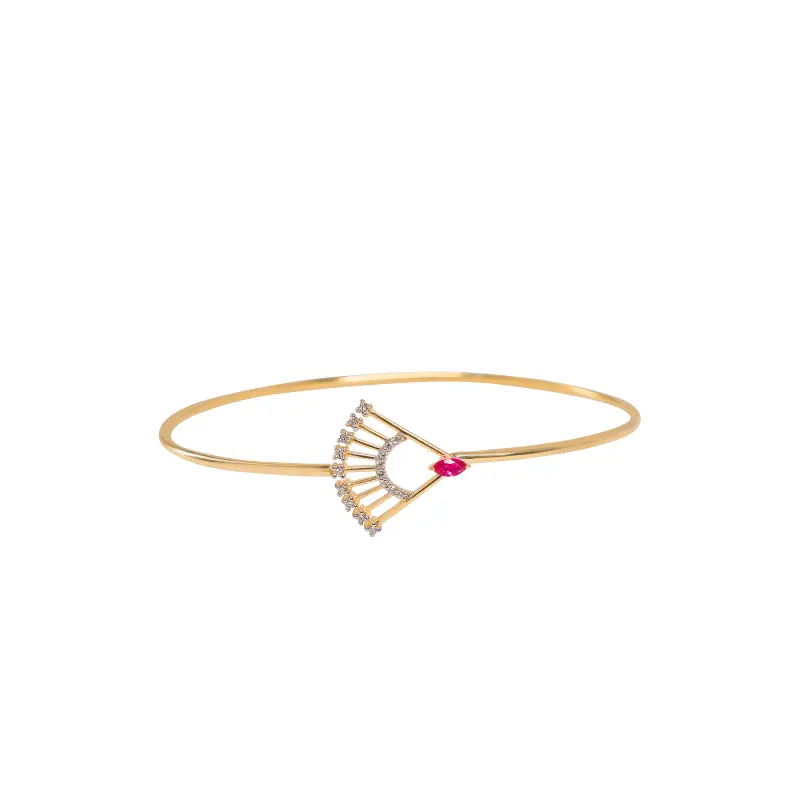 CRIMSON PETAL BANGLE