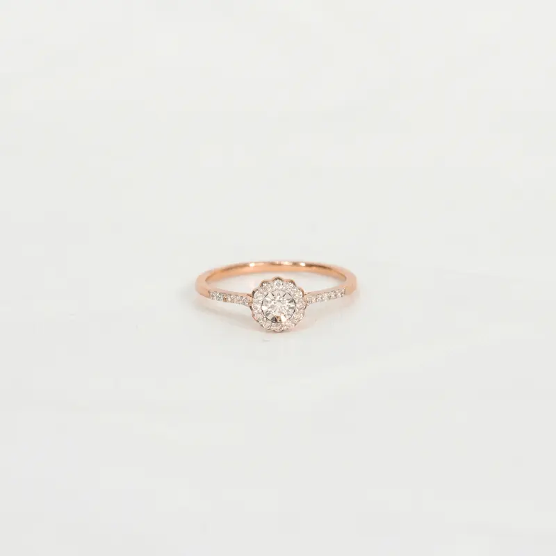 BLOSSOM PAVE RING